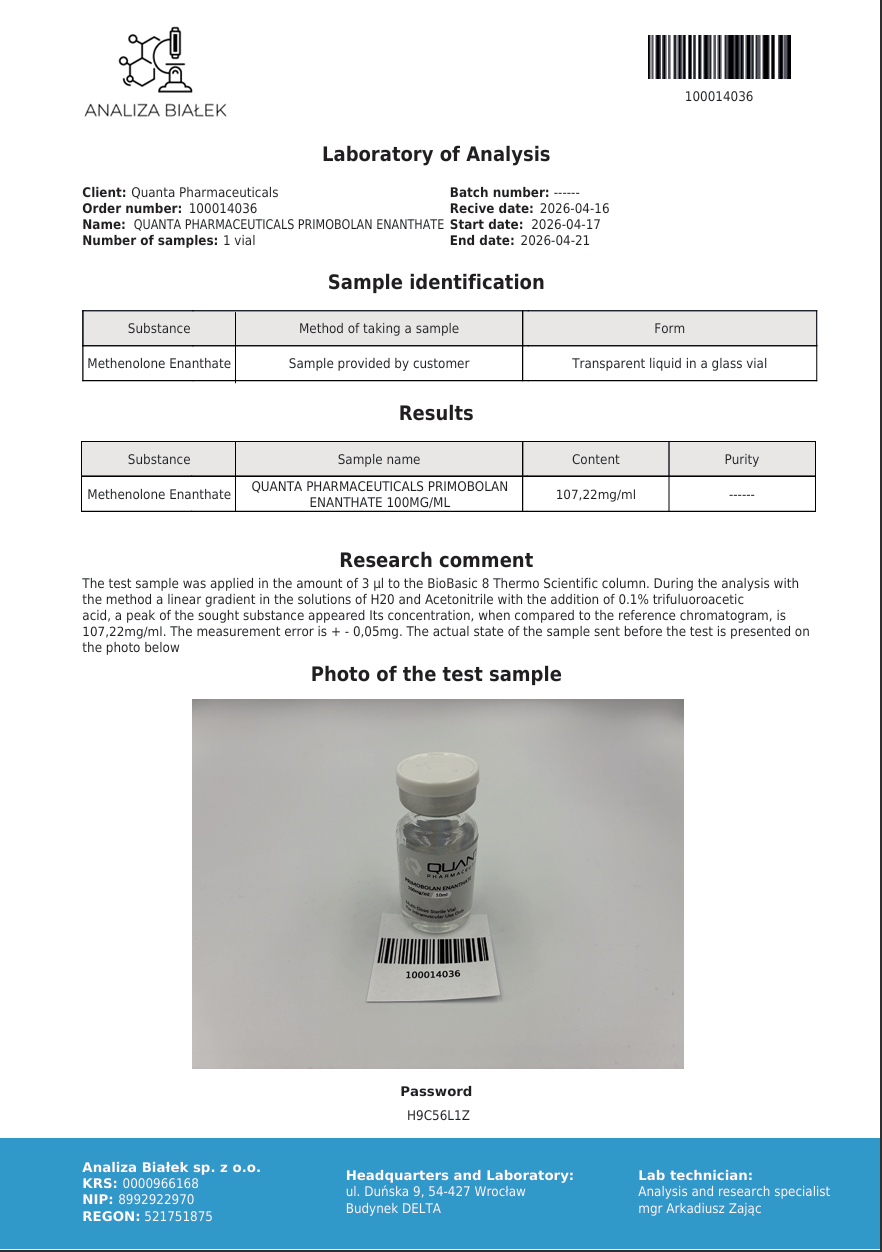 Quanta Pharma Primobolan 100mg - Image 2